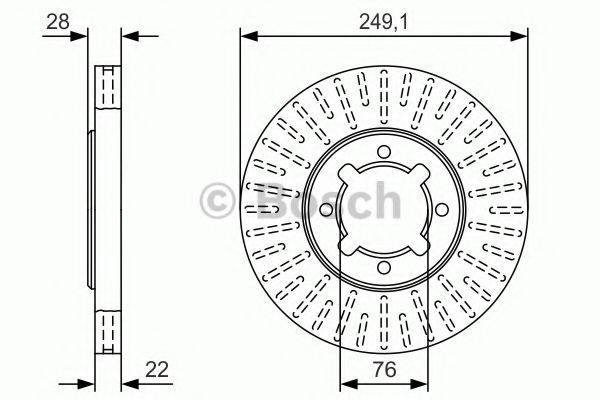 TOYOTA 4351222060 гальмівний диск