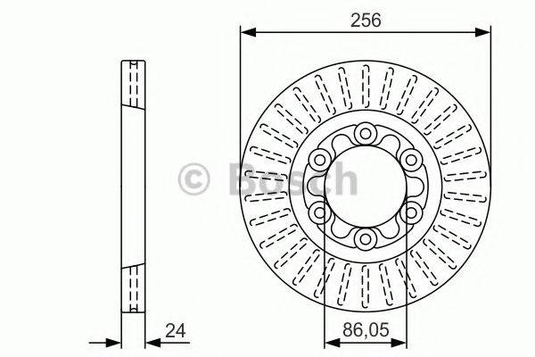 BOSCH 0986479U98 гальмівний диск