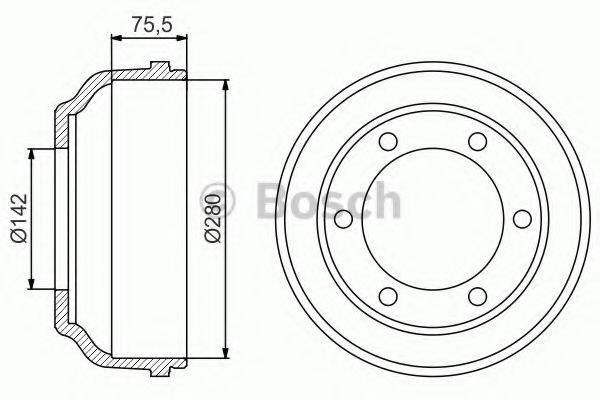 QUINTON HAZELL BDR629 Гальмівний барабан