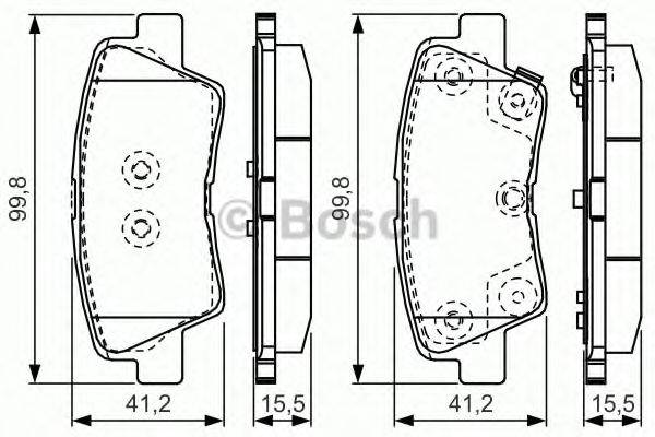 HYUNDAI 58302-B4A30 Комплект гальмівних колодок, дискове гальмо
