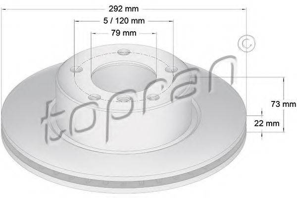 TOPRAN 500945 гальмівний диск