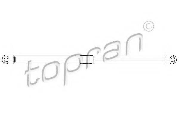 TOPRAN 207125 Газова пружина, кришка багажника