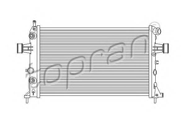 TOPRAN 206972 Радіатор, охолодження двигуна
