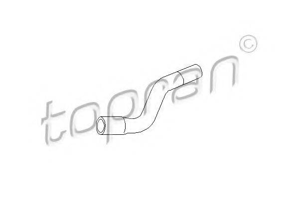 TOPRAN 206558 Шланг, повітровідведення кришки головки циліндра