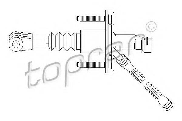 TOPRAN 207028 Головний циліндр, система зчеплення
