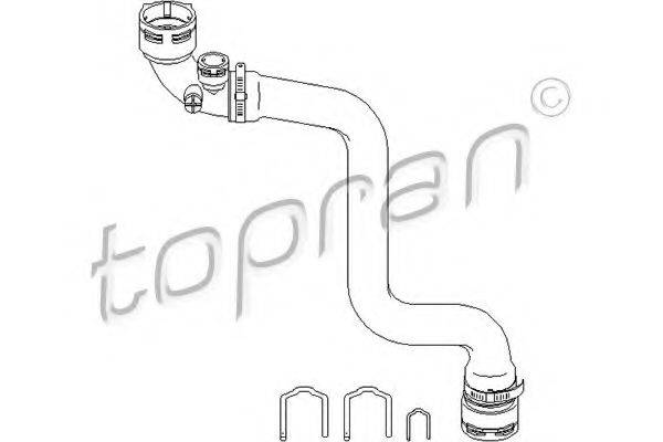 TOPRAN 501562 Шланг радіатора