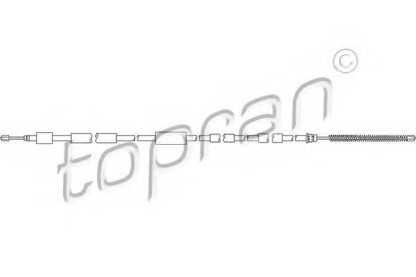 TOPRAN 721632 Трос, стоянкова гальмівна система