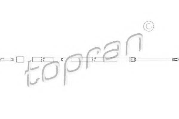 TOPRAN 721635 Трос, стоянкова гальмівна система