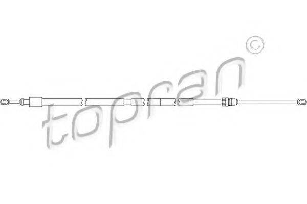 TOPRAN 722074 Трос, стоянкова гальмівна система