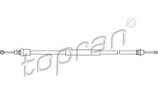 TOPRAN 721656 Трос, стоянкова гальмівна система