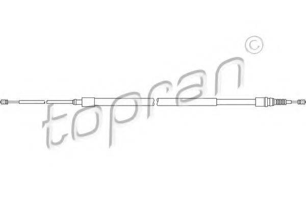 TOPRAN 722075 Трос, стоянкова гальмівна система
