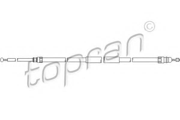 TOPRAN 501720 Трос, стоянкова гальмівна система