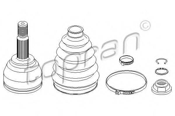TOPRAN 304010 Шарнірний комплект, приводний вал