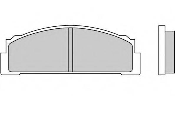 FIAT 4151166 Комплект гальмівних колодок, дискове гальмо