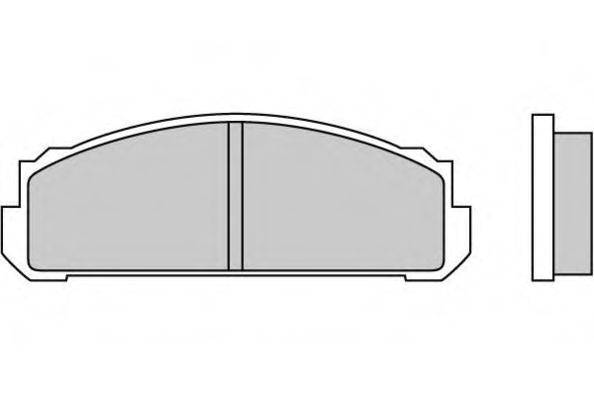 E.T.F. 20449 Комплект гальмівних колодок, дискове гальмо