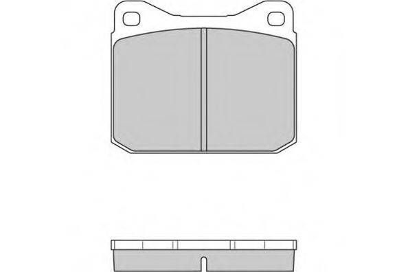 E.T.F. 20280 Комплект гальмівних колодок, дискове гальмо