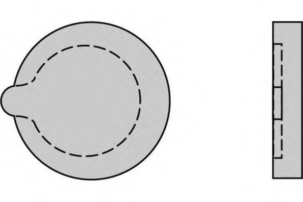 E.T.F. 20371 Комплект гальмівних колодок, дискове гальмо
