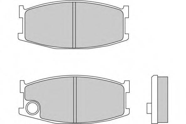 E.T.F. 20695 Комплект гальмівних колодок, дискове гальмо