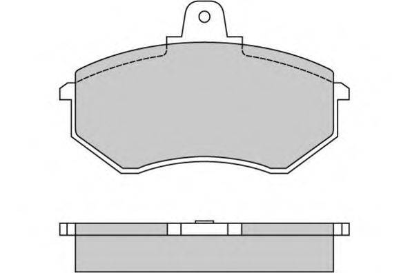 E.T.F. 120186 Комплект гальмівних колодок, дискове гальмо