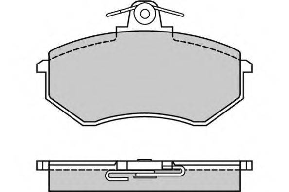 E.T.F. 120287 Комплект гальмівних колодок, дискове гальмо