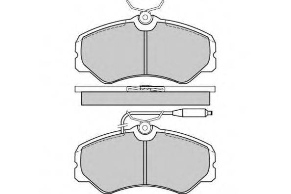 E.T.F. 21066 Комплект гальмівних колодок, дискове гальмо