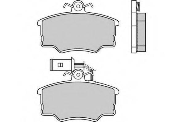 E.T.F. 21156 Комплект гальмівних колодок, дискове гальмо