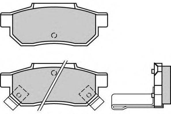 E.T.F. 120530 Комплект гальмівних колодок, дискове гальмо
