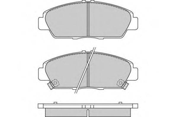 E.T.F. 21880 Комплект гальмівних колодок, дискове гальмо