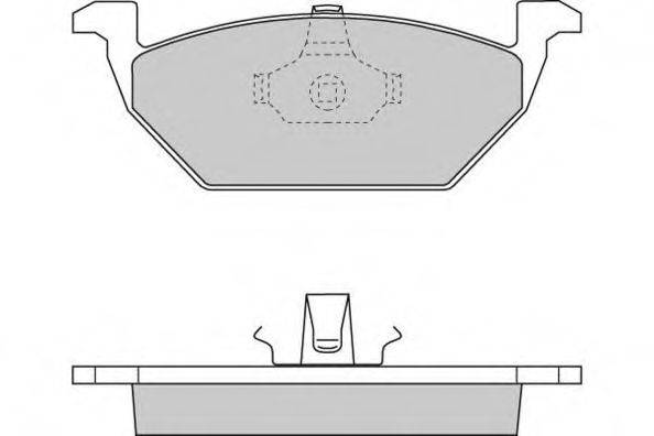 E.T.F. 120712 Комплект гальмівних колодок, дискове гальмо