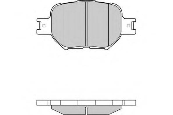 E.T.F. 120963 Комплект гальмівних колодок, дискове гальмо
