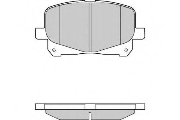 E.T.F. 24522 Комплект гальмівних колодок, дискове гальмо