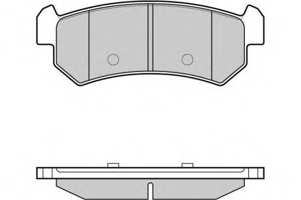 E.T.F. 24071 Комплект гальмівних колодок, дискове гальмо