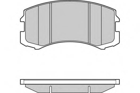 E.T.F. 24291 Комплект гальмівних колодок, дискове гальмо