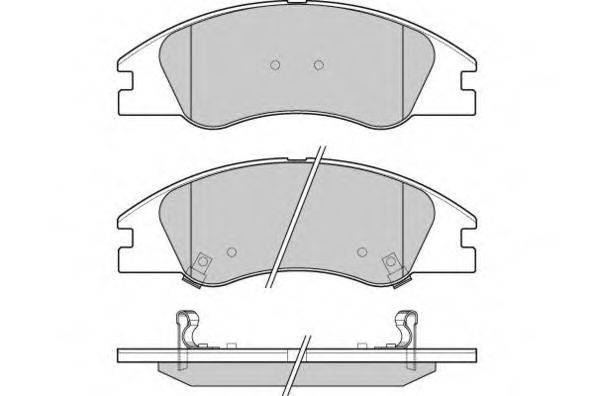 E.T.F. 24218 Комплект гальмівних колодок, дискове гальмо
