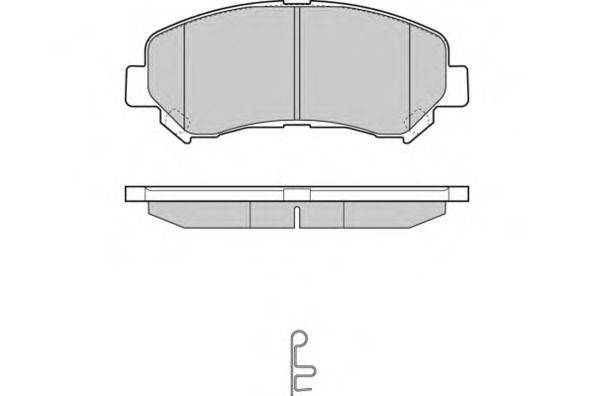 E.T.F. 24632 Комплект гальмівних колодок, дискове гальмо