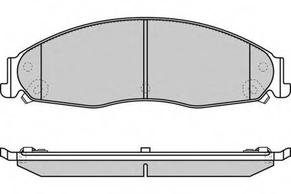 E.T.F. 24303 Комплект гальмівних колодок, дискове гальмо