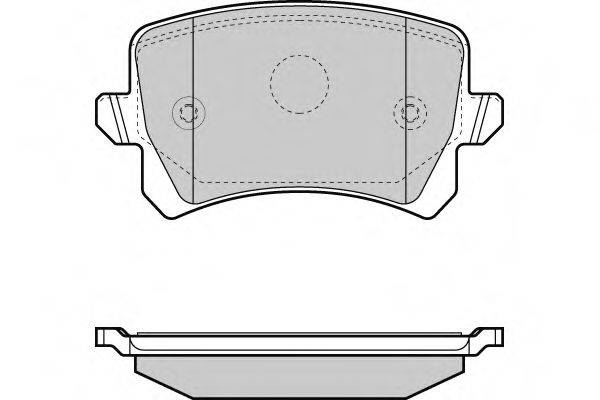 E.T.F. 121366 Комплект гальмівних колодок, дискове гальмо
