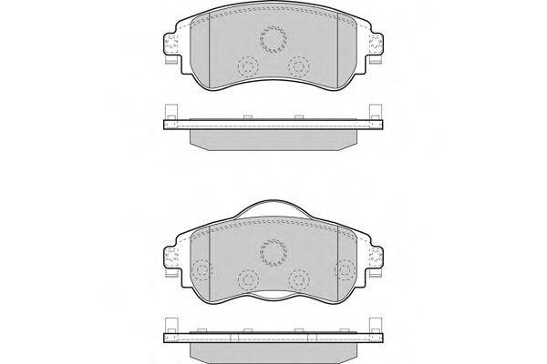 E.T.F. 121491 Комплект гальмівних колодок, дискове гальмо
