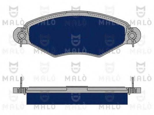 MALO 1050017 Комплект гальмівних колодок, дискове гальмо