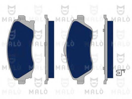 MALO 1050042 Комплект гальмівних колодок, дискове гальмо