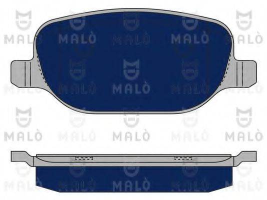 MALO 1050280 Комплект гальмівних колодок, дискове гальмо