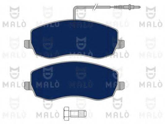 MALO 1050893 Комплект гальмівних колодок, дискове гальмо