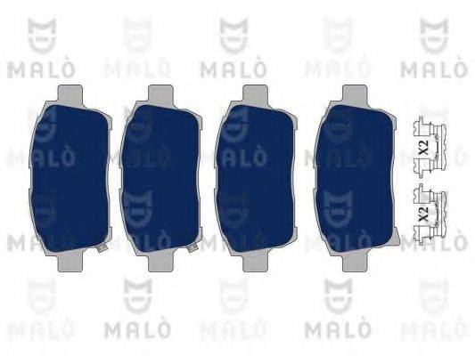 MALO 1051017 Комплект гальмівних колодок, дискове гальмо