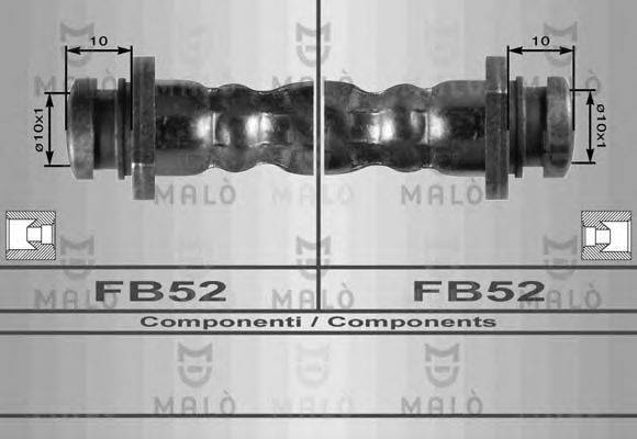 MALO 80066 Гальмівний шланг