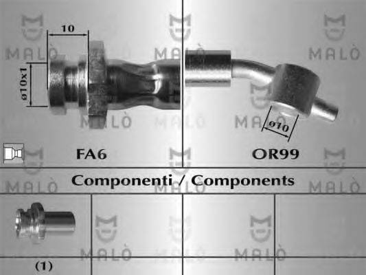 MALO 80571 Гальмівний шланг