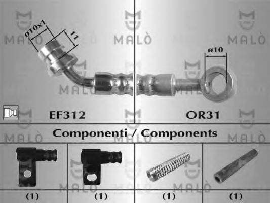MALO 80674 Гальмівний шланг