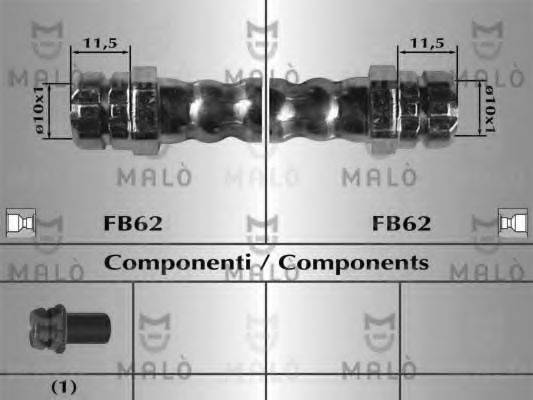 MALO 80723 Гальмівний шланг