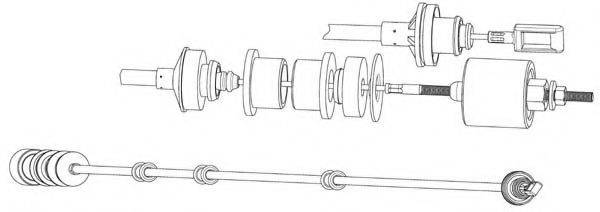 CEF FA01246 Трос, управління зчепленням