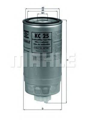 KNECHT KC25 Паливний фільтр