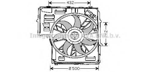 PRASCO BW7505 Вентилятор, охолодження двигуна